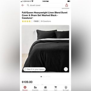 Casaluna full/Queen duvet cover sham set